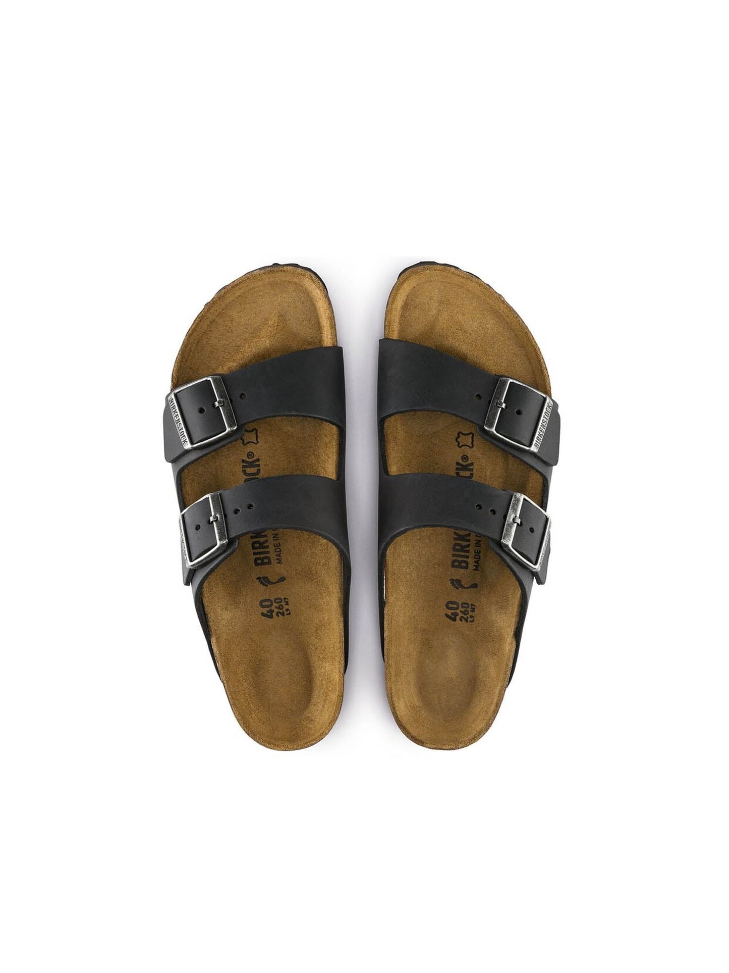 Birkenstock Arizona (Pelle oliata) Nero