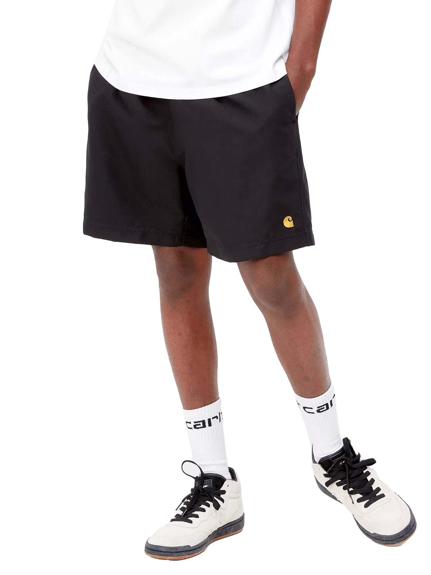 Carhartt Wip Chase Swim Trunks Nero