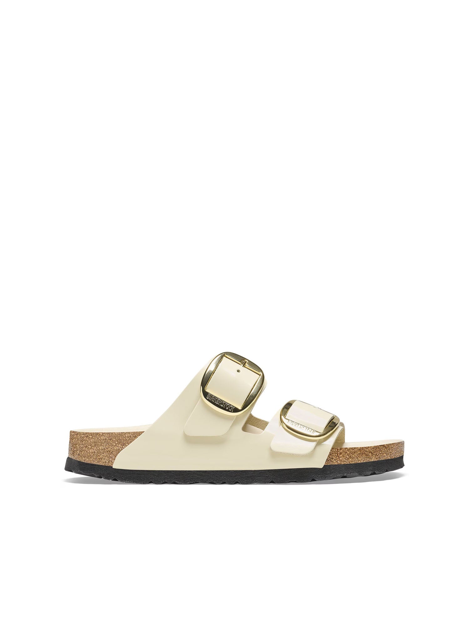 Birkenstock Arizona Big Buckle Exquisite (Pelle naturale vernice) Bianco