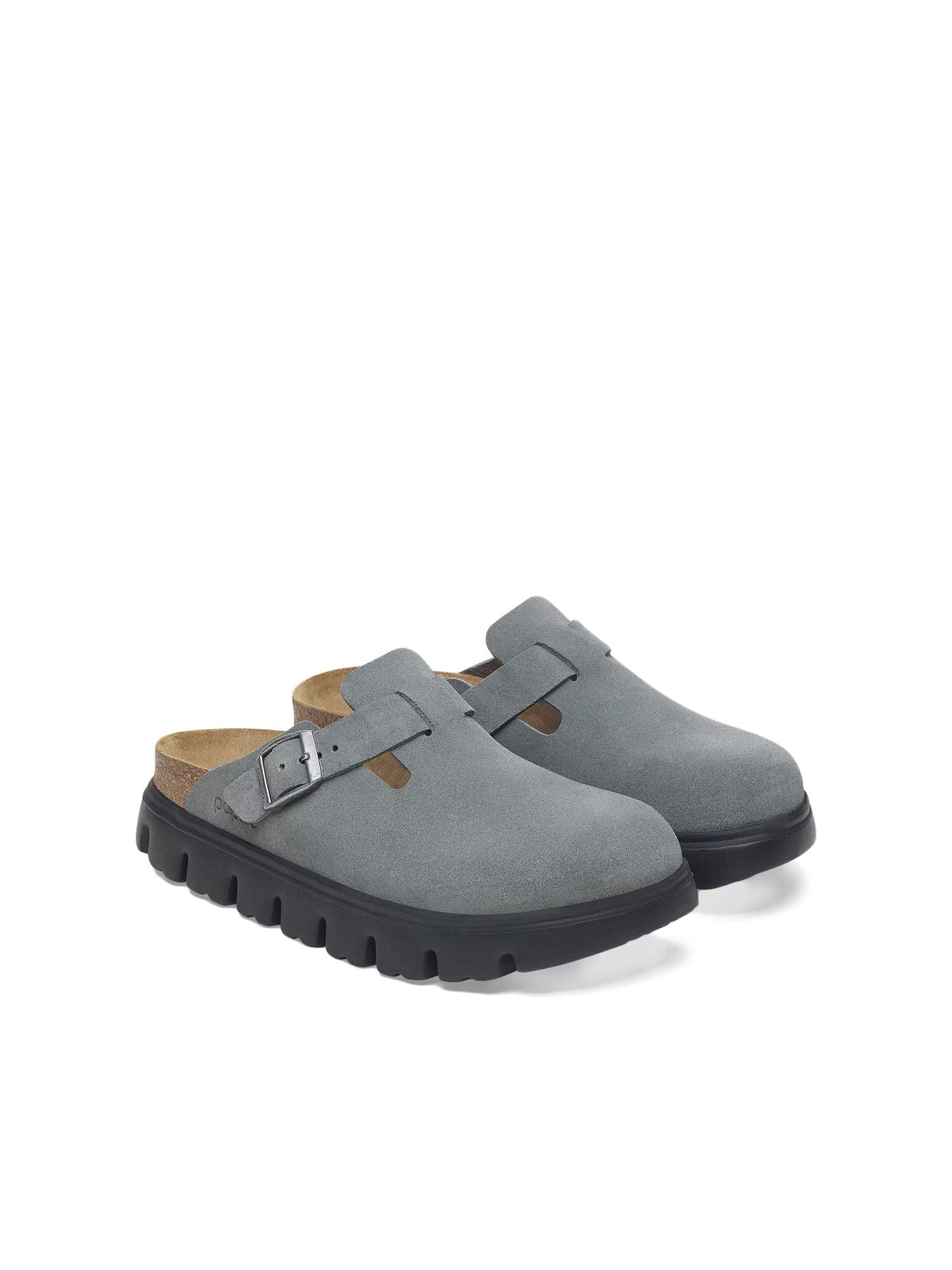 Birkenstock Boston Chunky (Pelle Scamosciata) Grigio