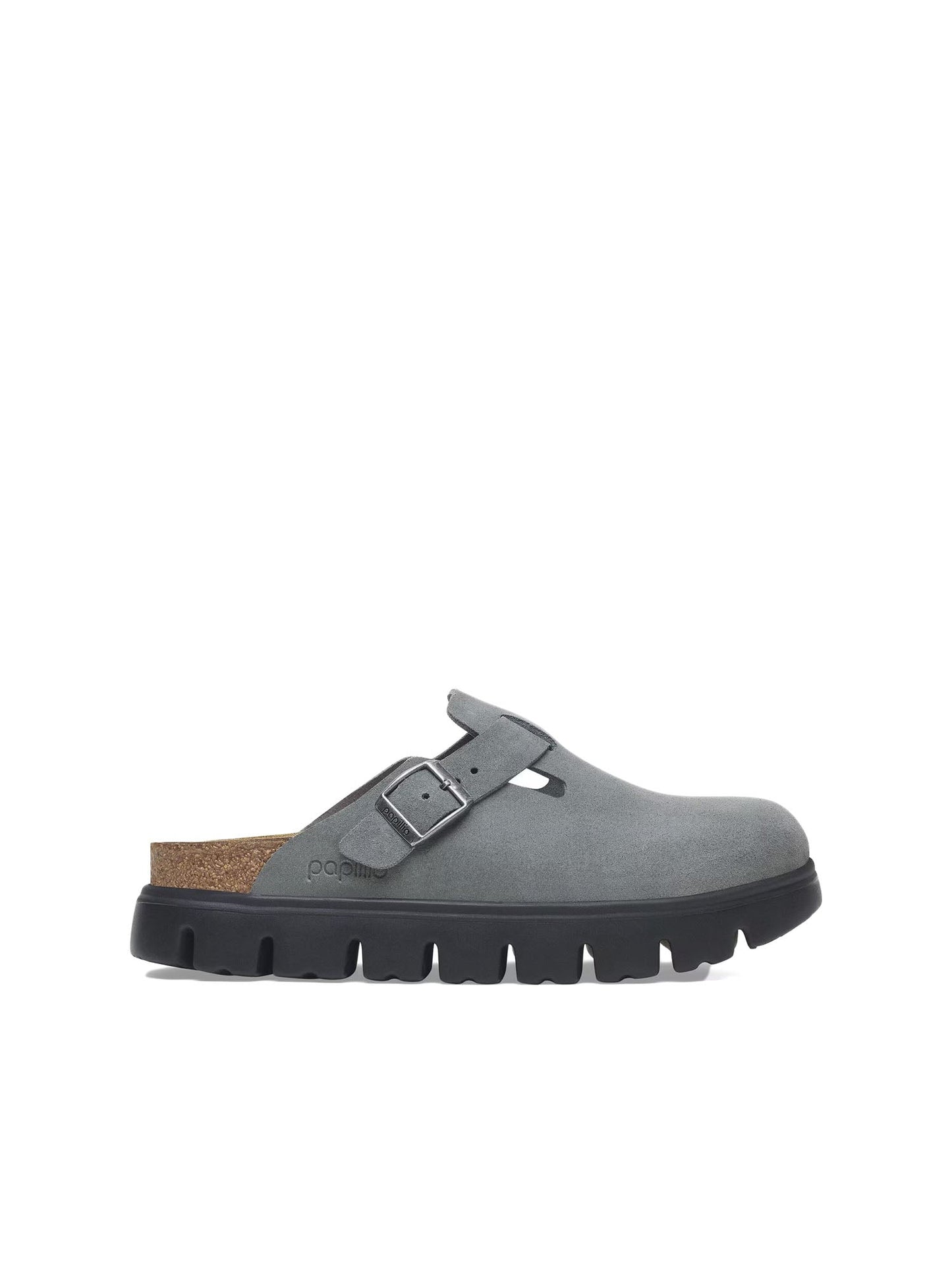 Birkenstock Boston Chunky (Pelle Scamosciata) Grigio