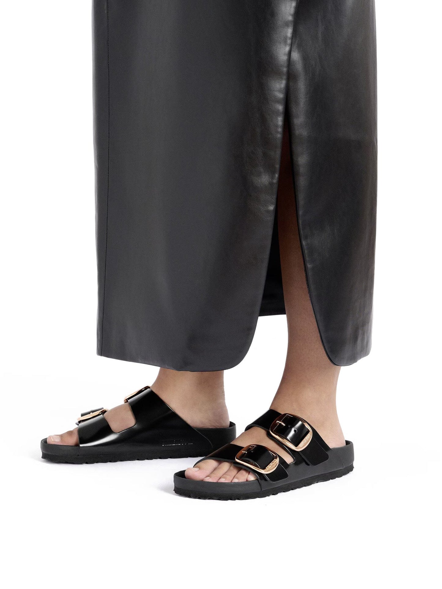 Birkenstock Arizona Big Buckle Exquisite (Pelle naturale vernice) Nero