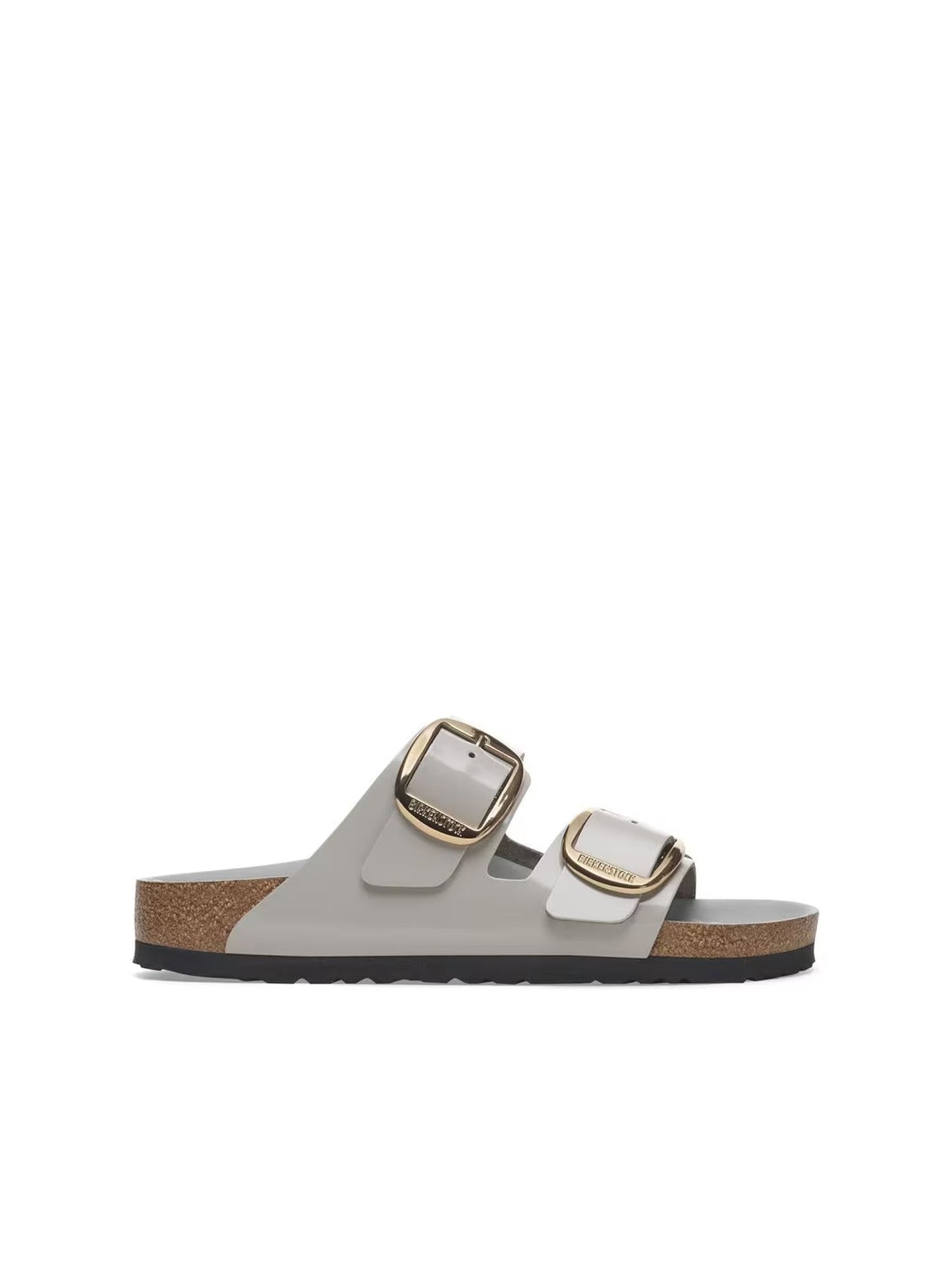 Birkenstock Arizona Big Buckle Exquisite (Pelle naturale vernice) Grigio