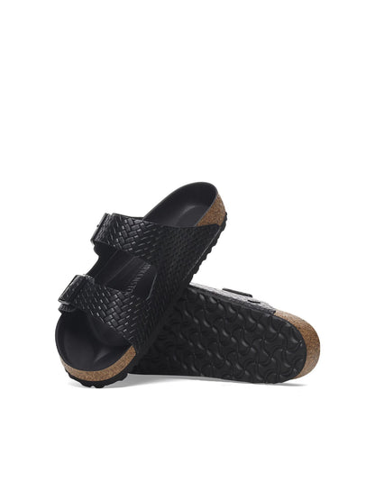 Birkenstock Arizona Rivet Logo (Pelle naturale) Nero