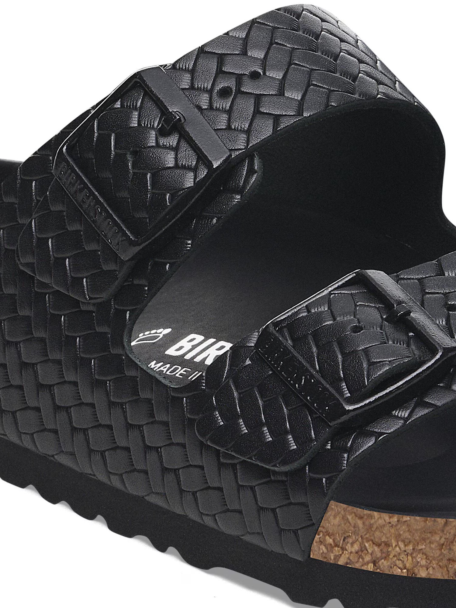 Birkenstock Arizona Rivet Logo (Pelle naturale) Nero