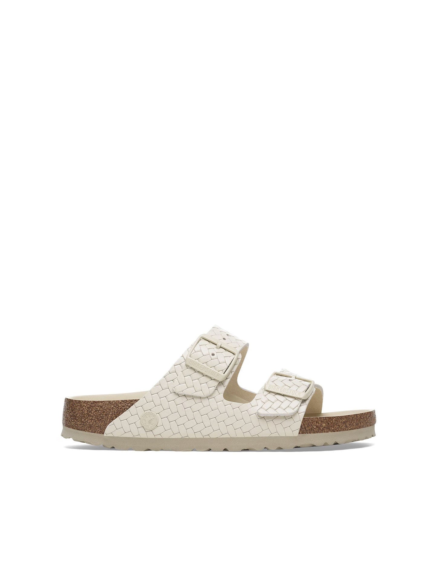Birkenstock Arizona Rivet Logo (Pelle naturale) Bianco
