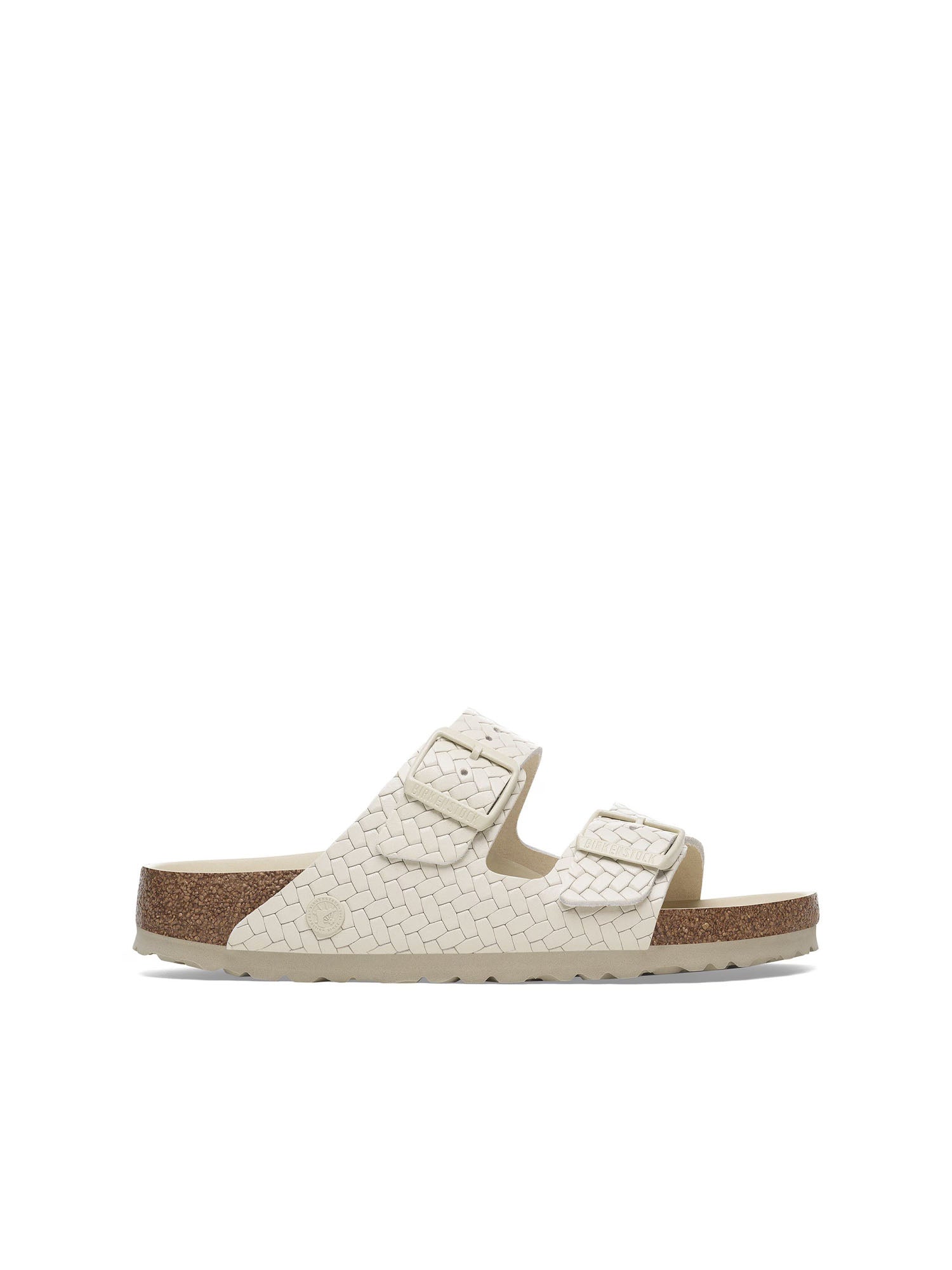 Birkenstock Arizona Rivet Logo (Pelle naturale) Bianco
