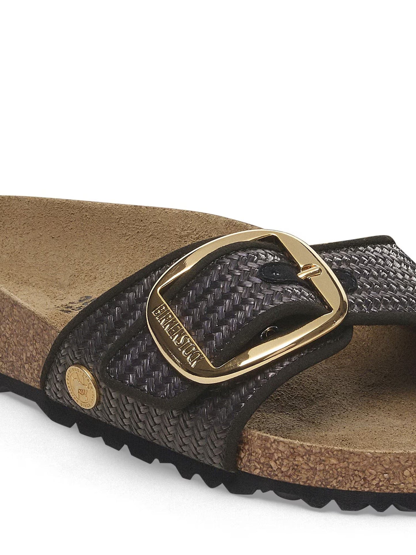 Birkenstock Madrid Big Buckle (Raffia) Nero