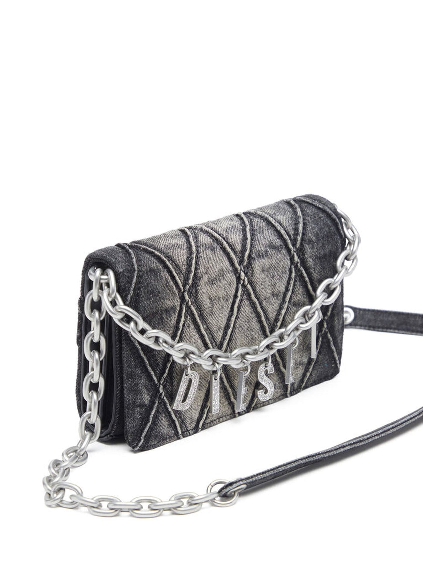 Diesel Charm D Wallet Strap Nero