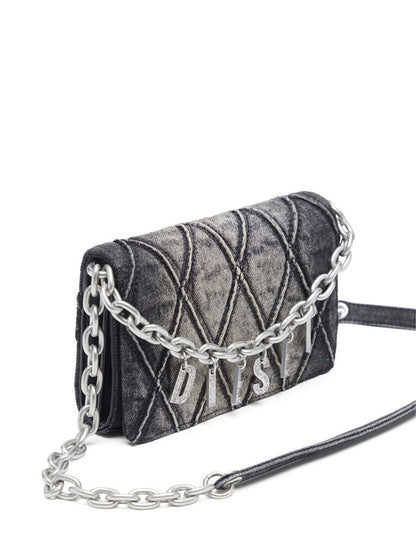 Diesel Charm D Wallet Strap Nero
