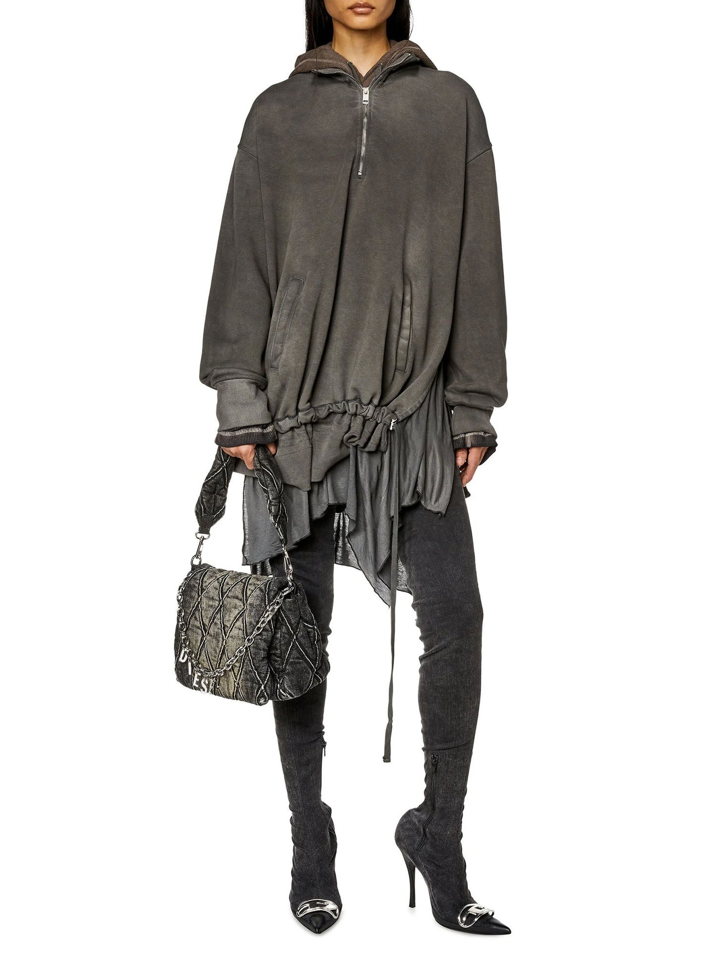 Diesel Charm D Shoulder Bag Nero