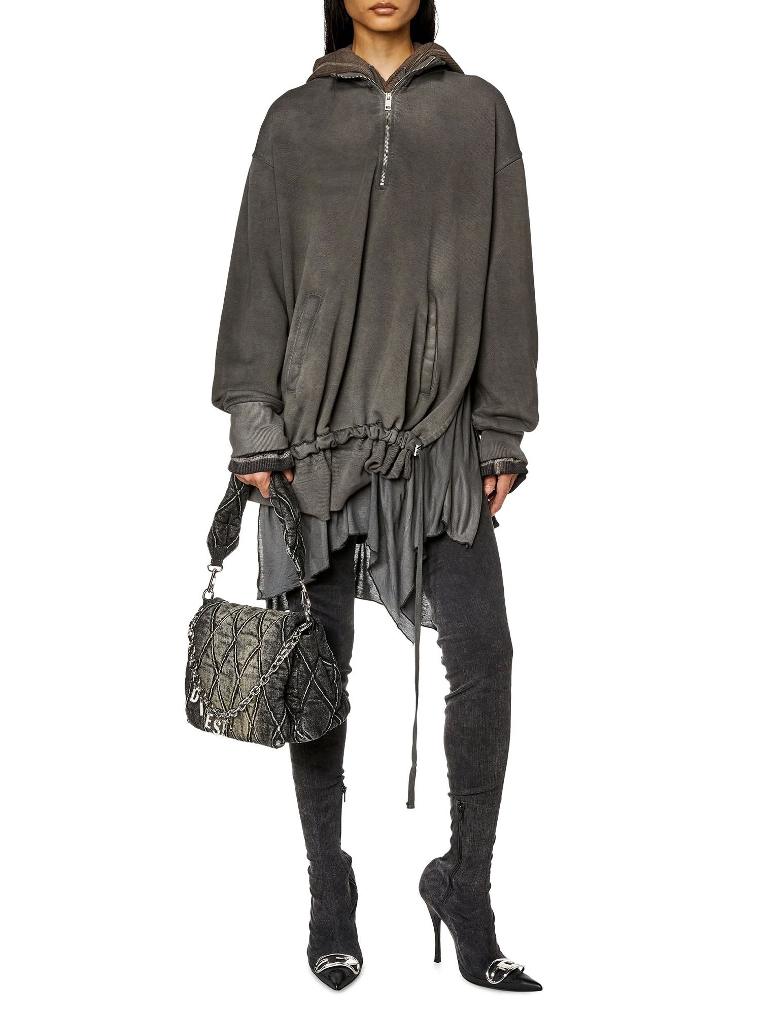 Diesel Charm D Shoulder Bag Nero