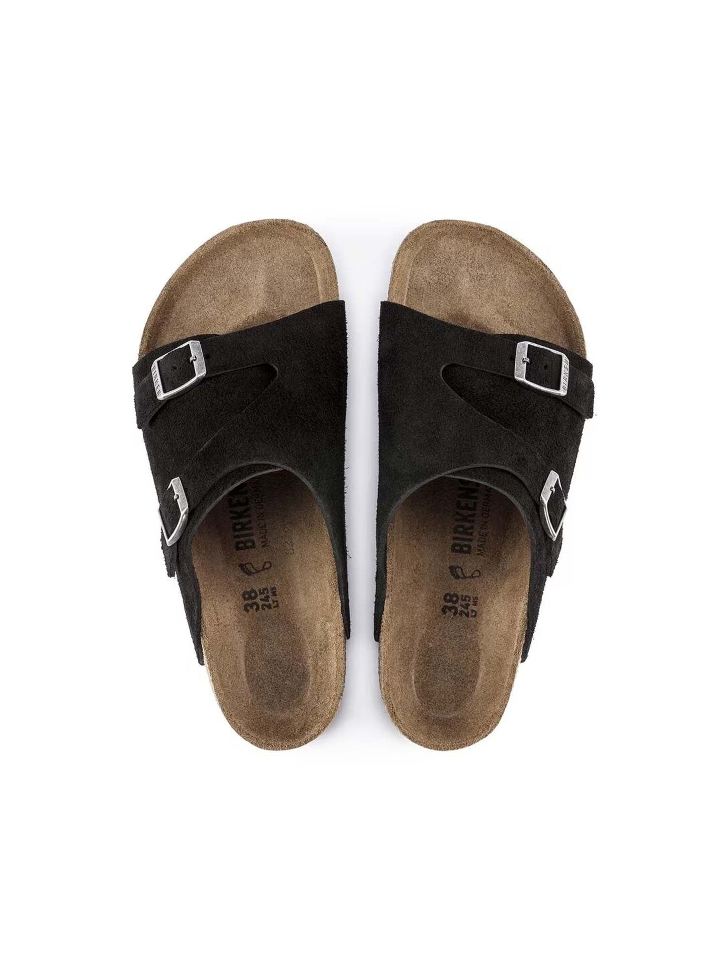 Birkenstock Zurigo (Pelle scamosciata) Nero