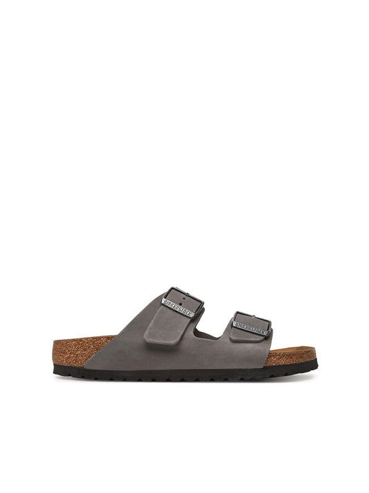 Birkenstock Arizona (Pelle oliata) Grigio