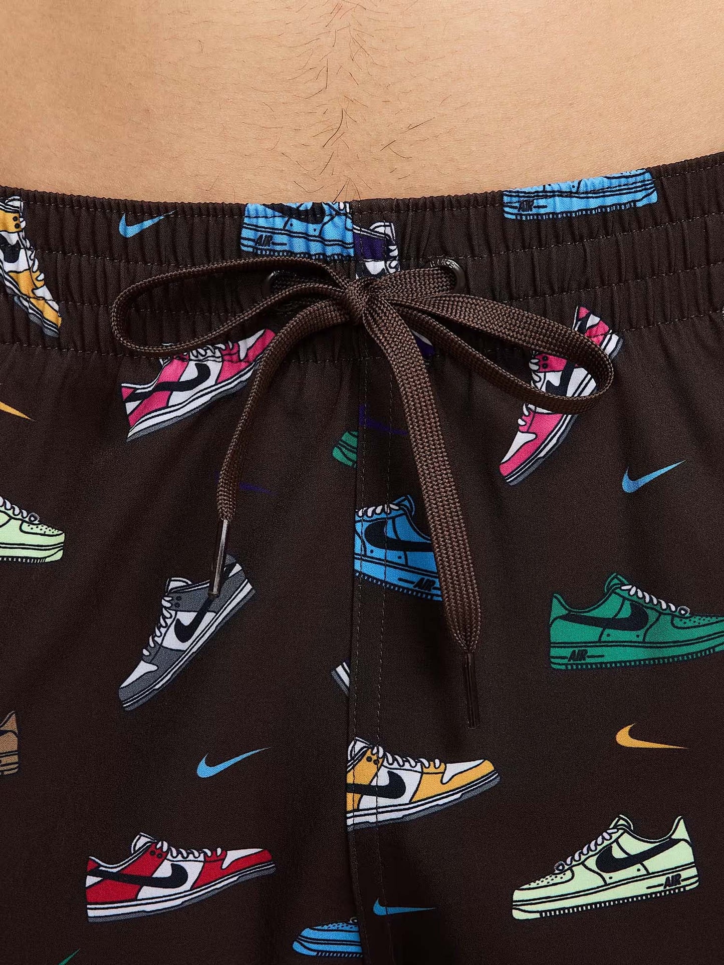 "Nike Volley Shorts 5" Brief-Lined da uomo Marrone"