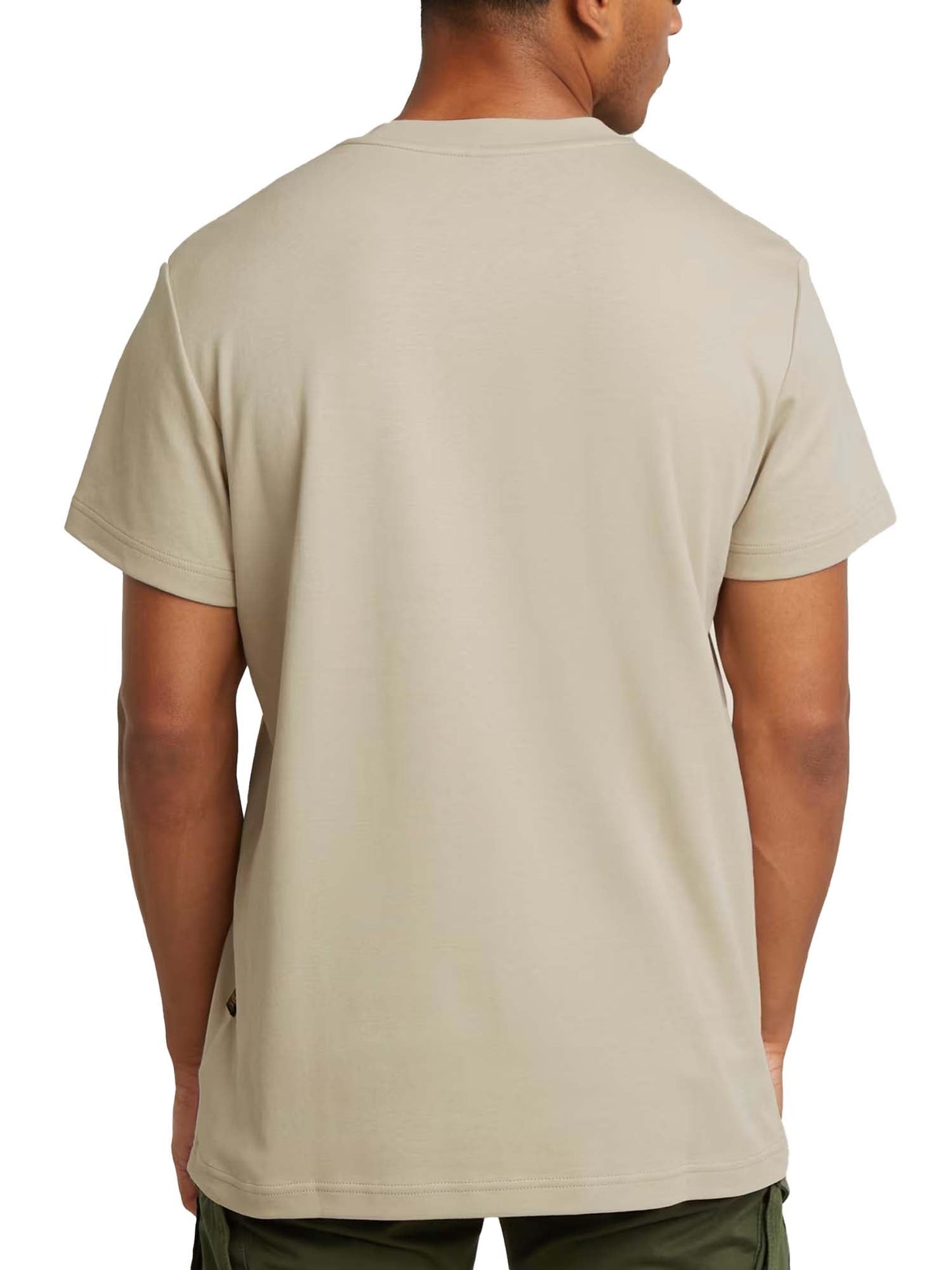G-star T-Shirt Old Skool Logo Beige
