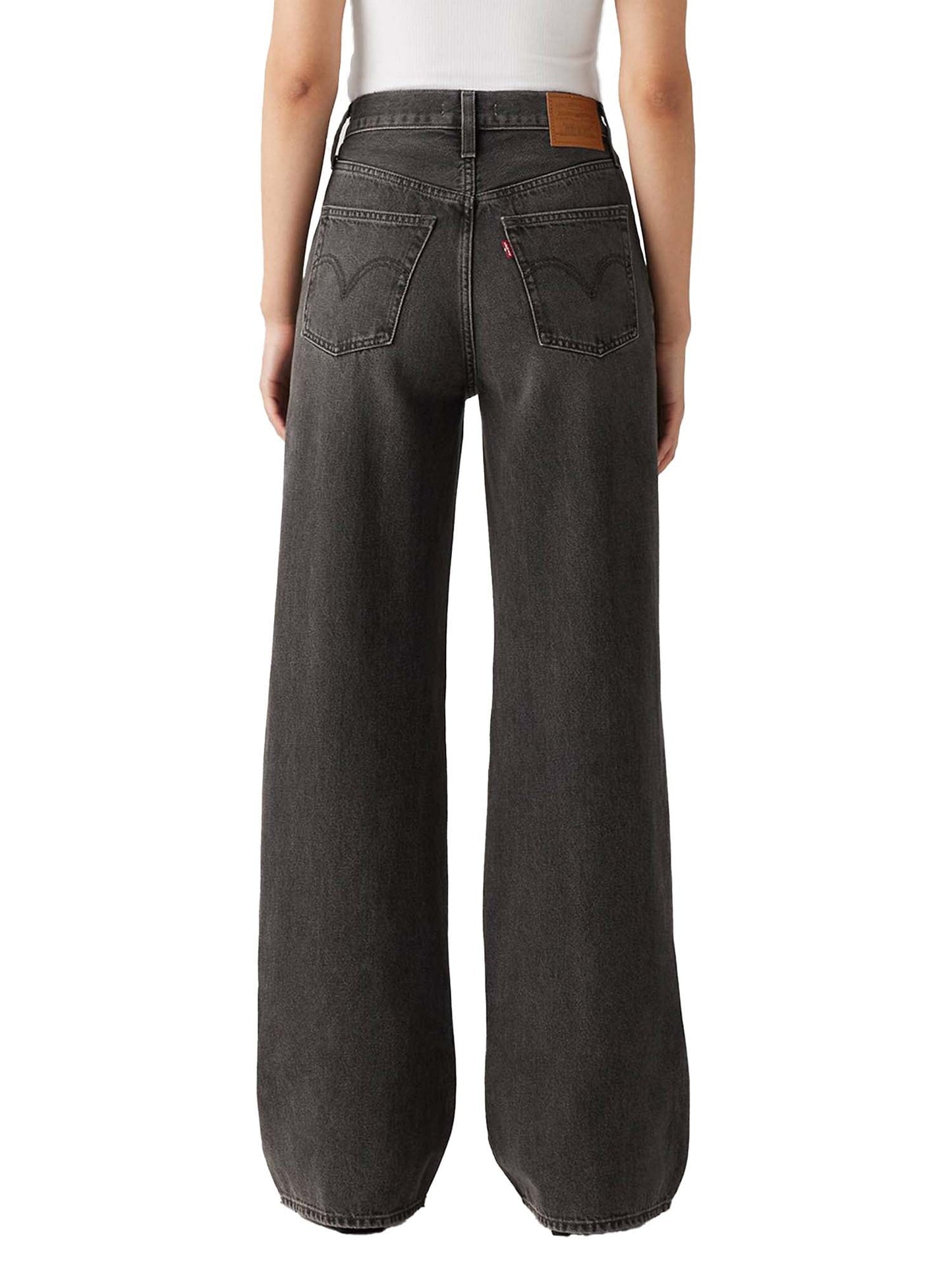 Levi's® Jeans Ribcage a gamba ampia Grigio