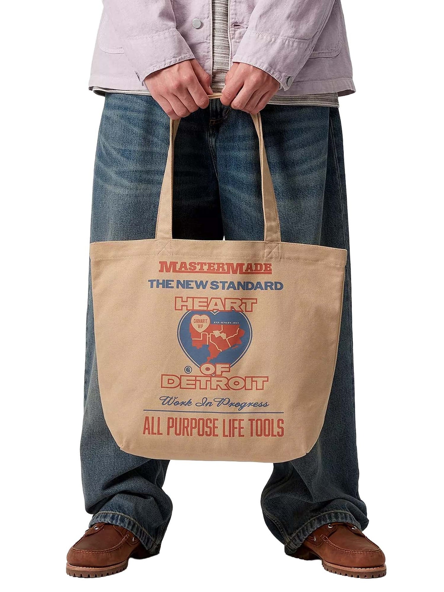 Carhartt Wip Canvas Graphic Tote Beige