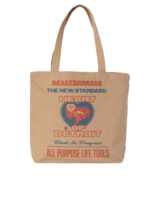 Carhartt Wip Canvas Graphic Tote Beige