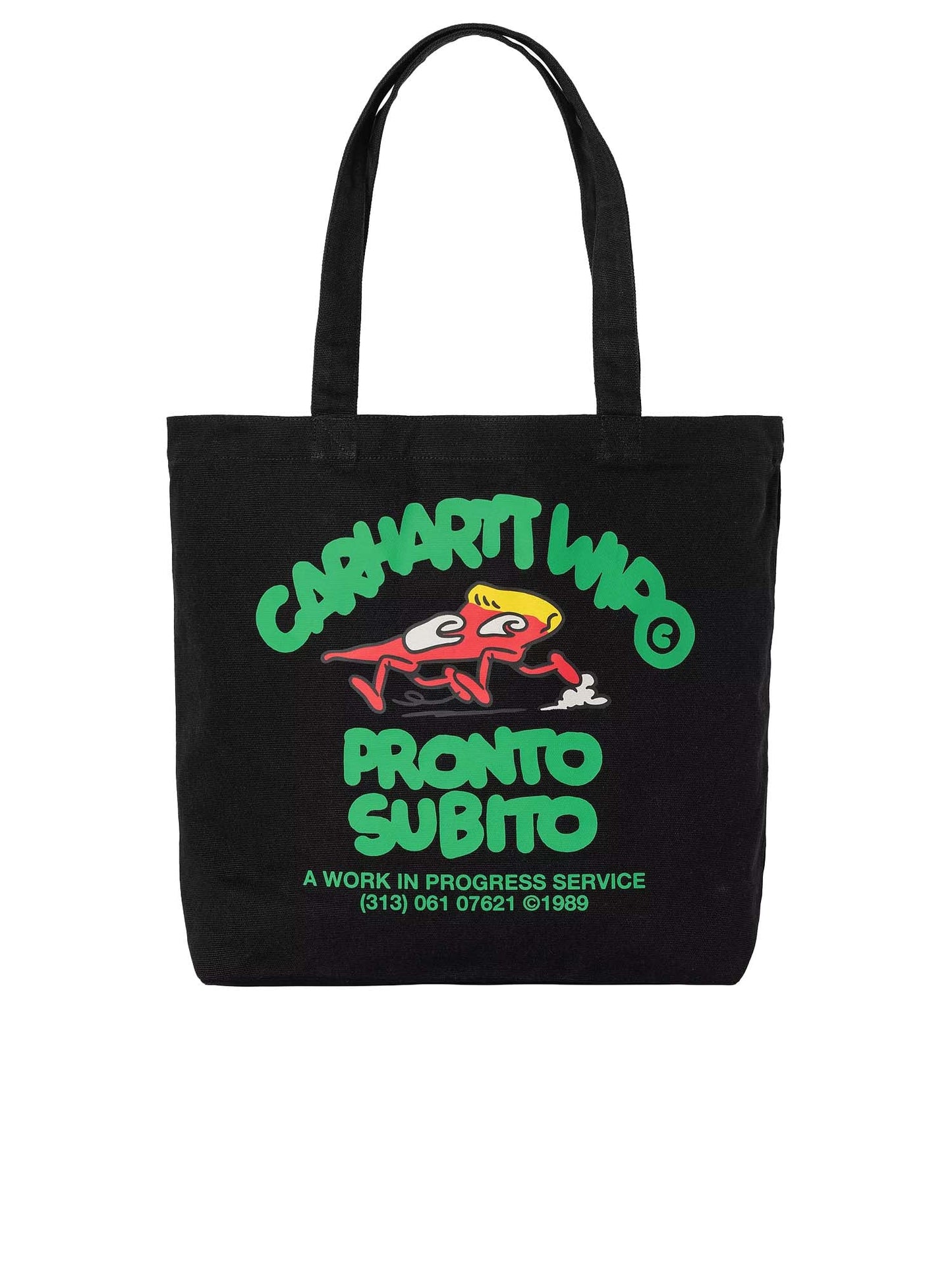 Carhartt Wip Canvas Graphic Tote Nero