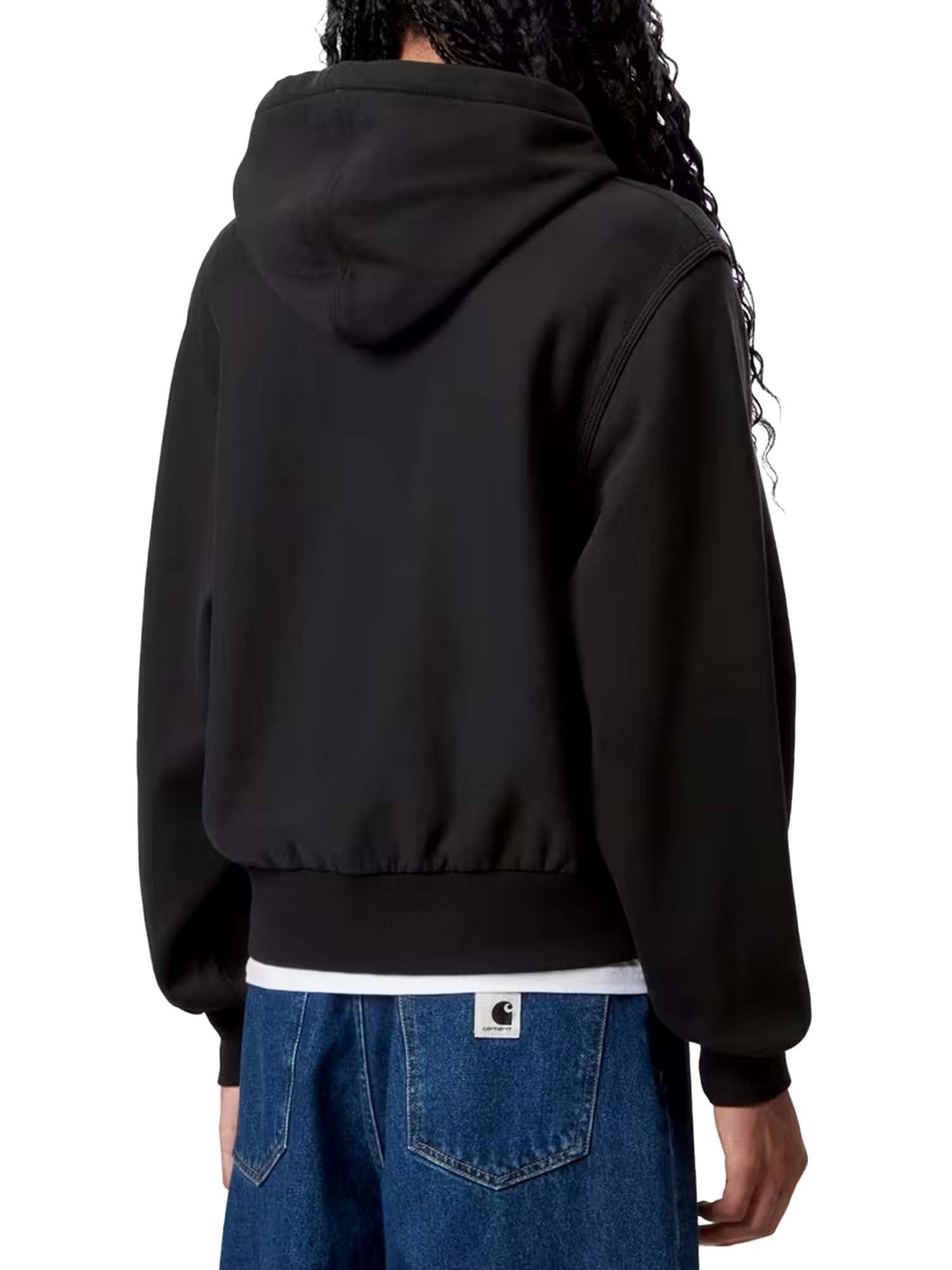Carhartt Wip W' Hooded American Script Sweatshirt Nero