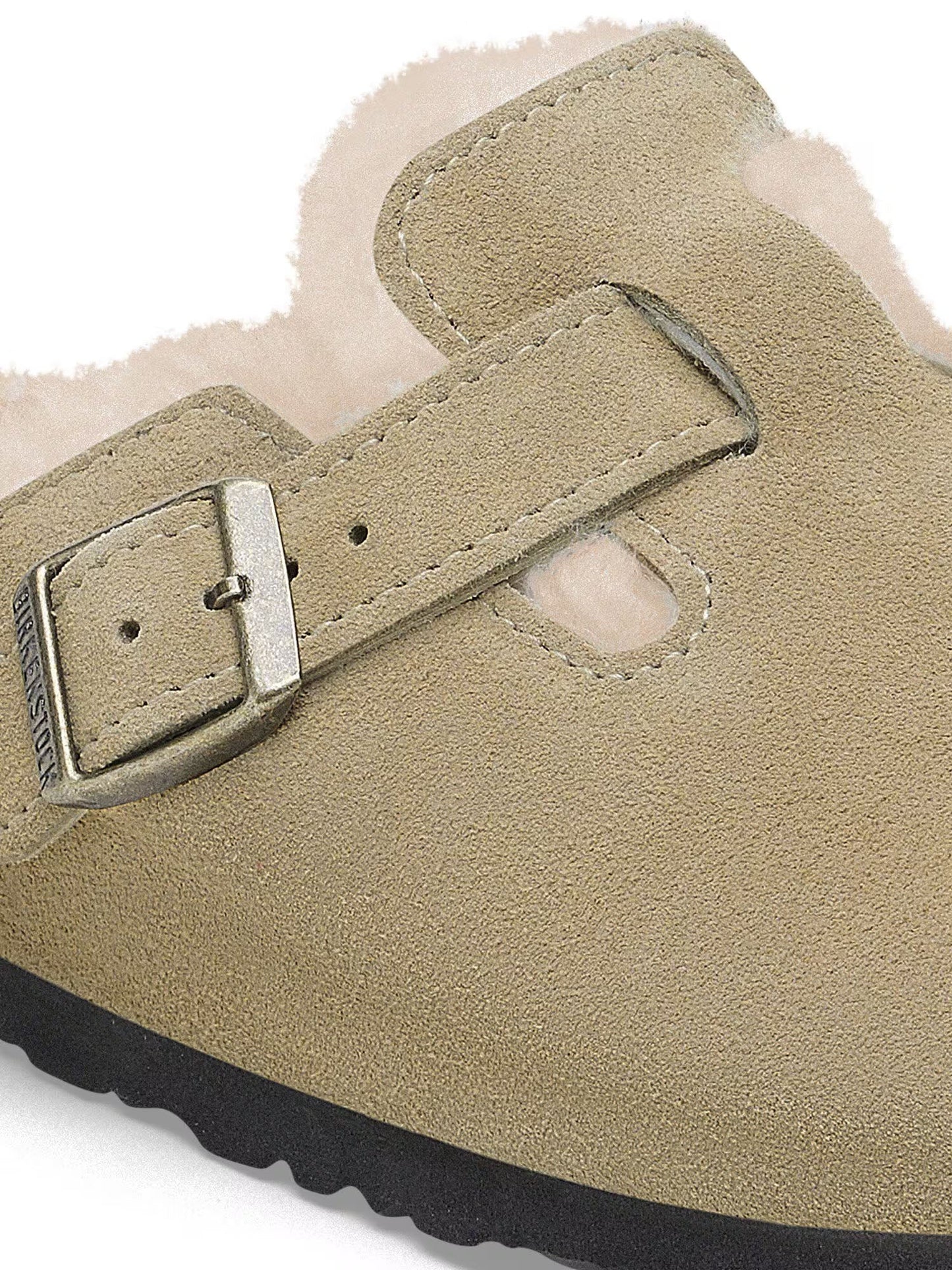 Birkenstock Boston pelliccia di agnello Marrone