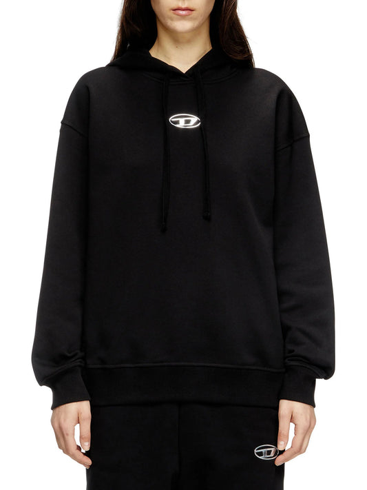 Diesel F Buxt Hood Od Felpa Nero