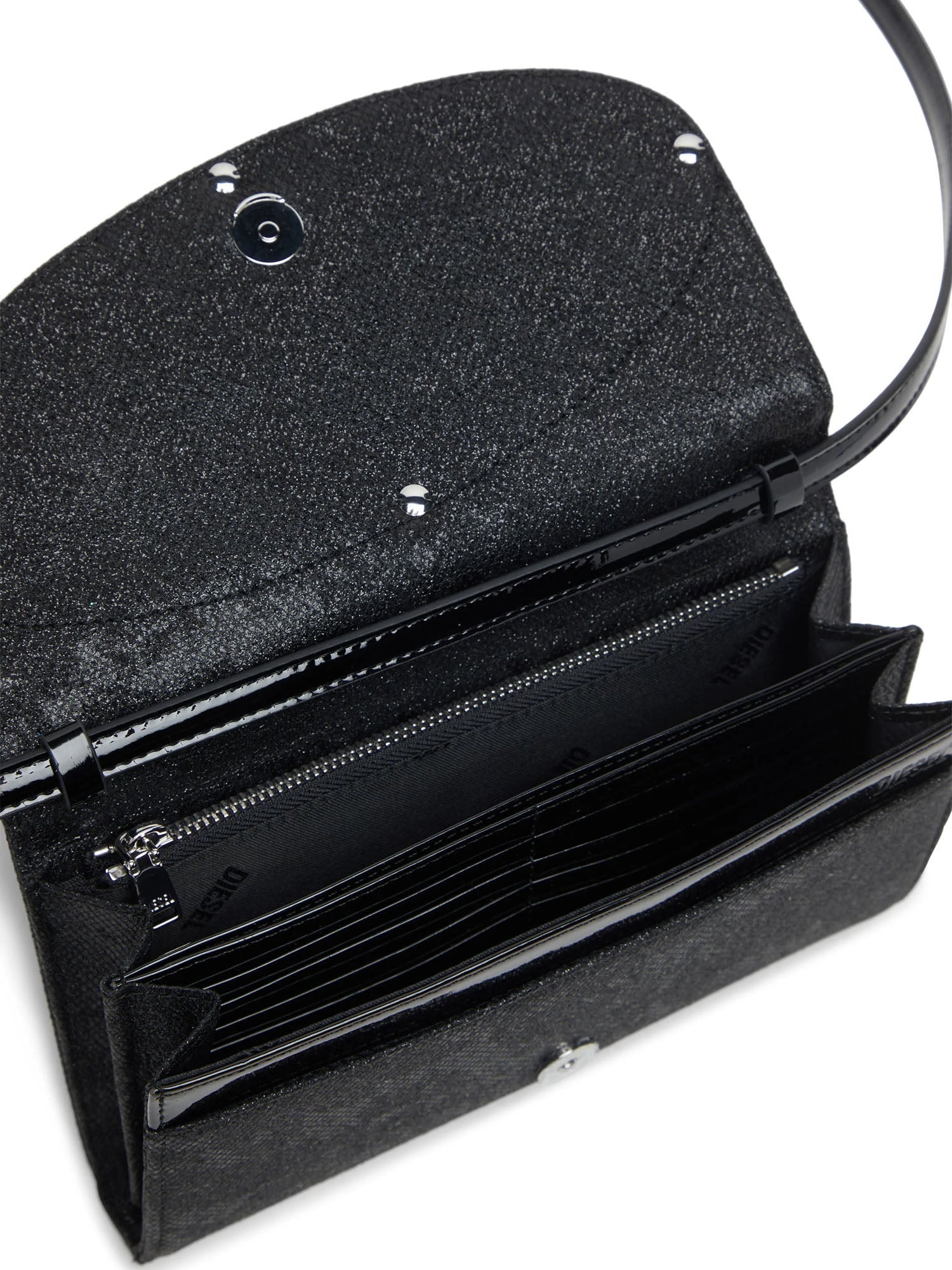 Diesel 1Dr Wallet Strap Portafoglio Nero