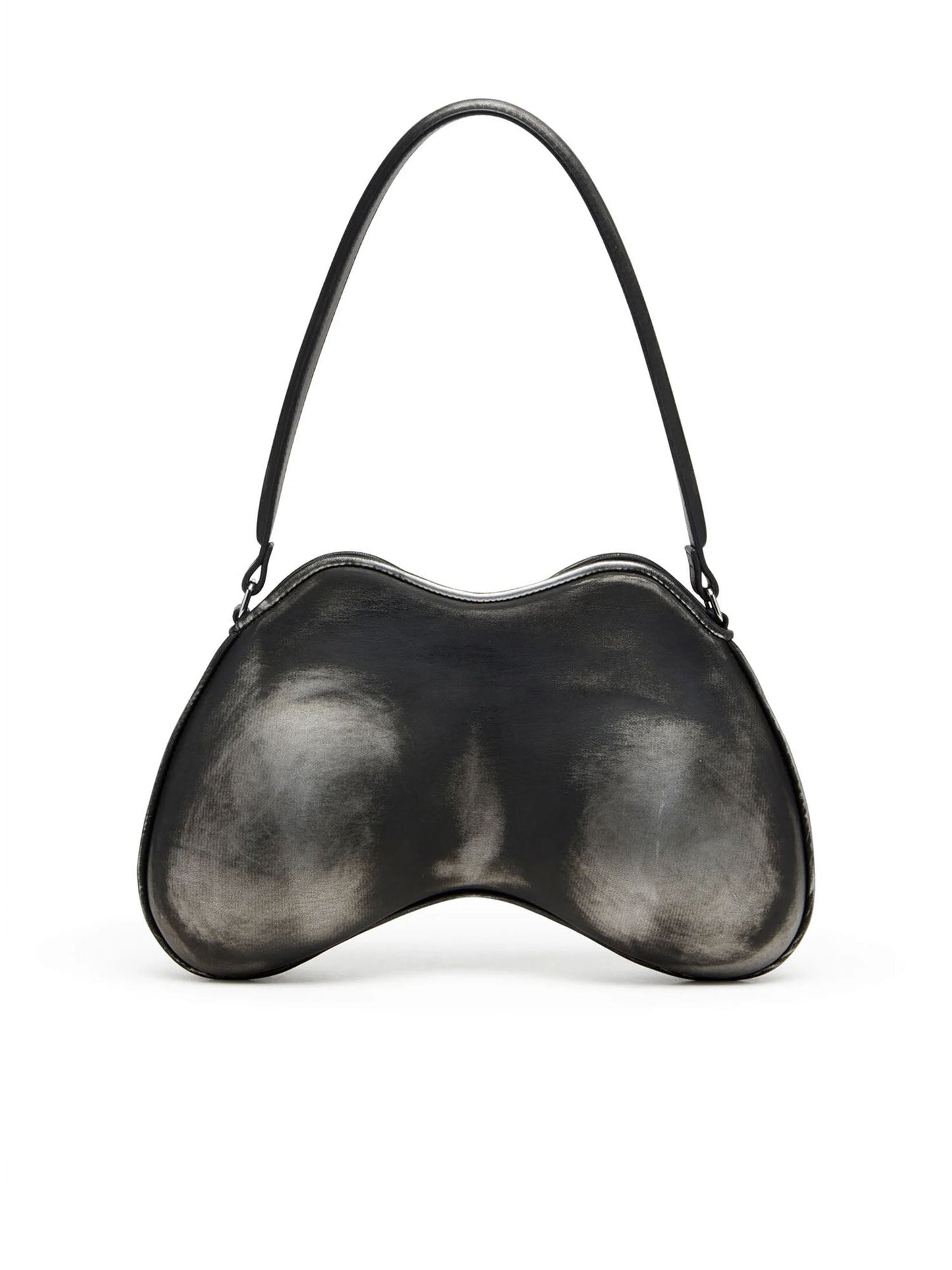 Diesel Play Double D Shoulder Bag Argento