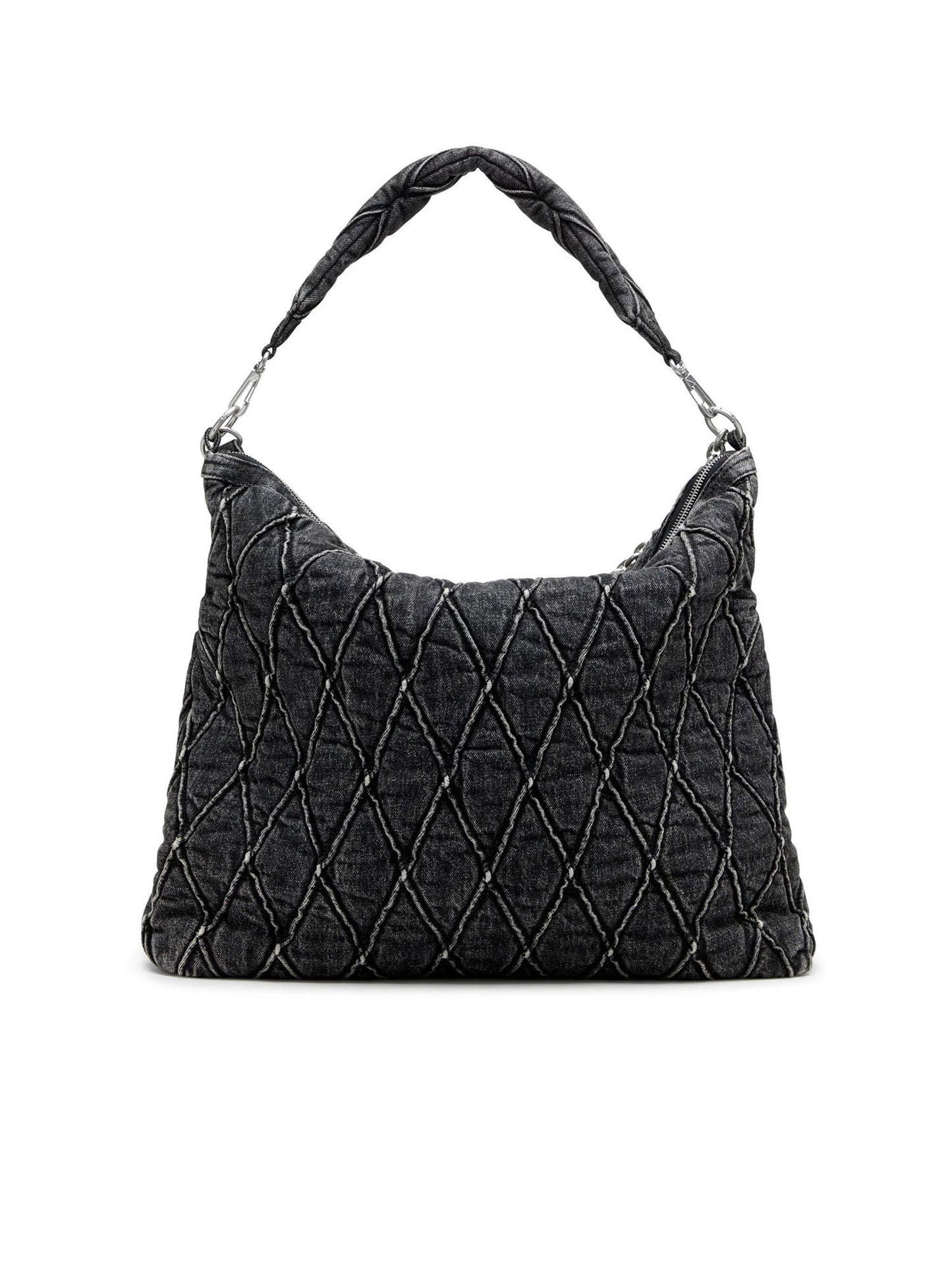 Diesel Charm D Hobo Shoulder Bag Nero