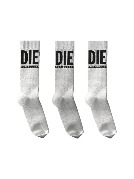 Diesel Skm Ray Threepack Calze Bianco