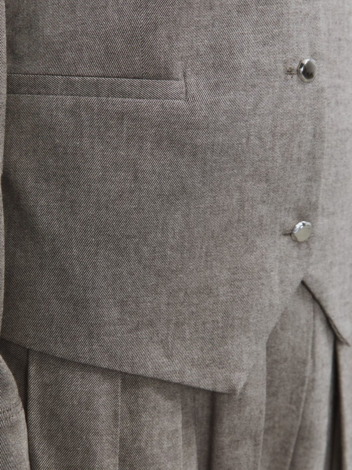 Alysi Gilet Light Flannel Grigio