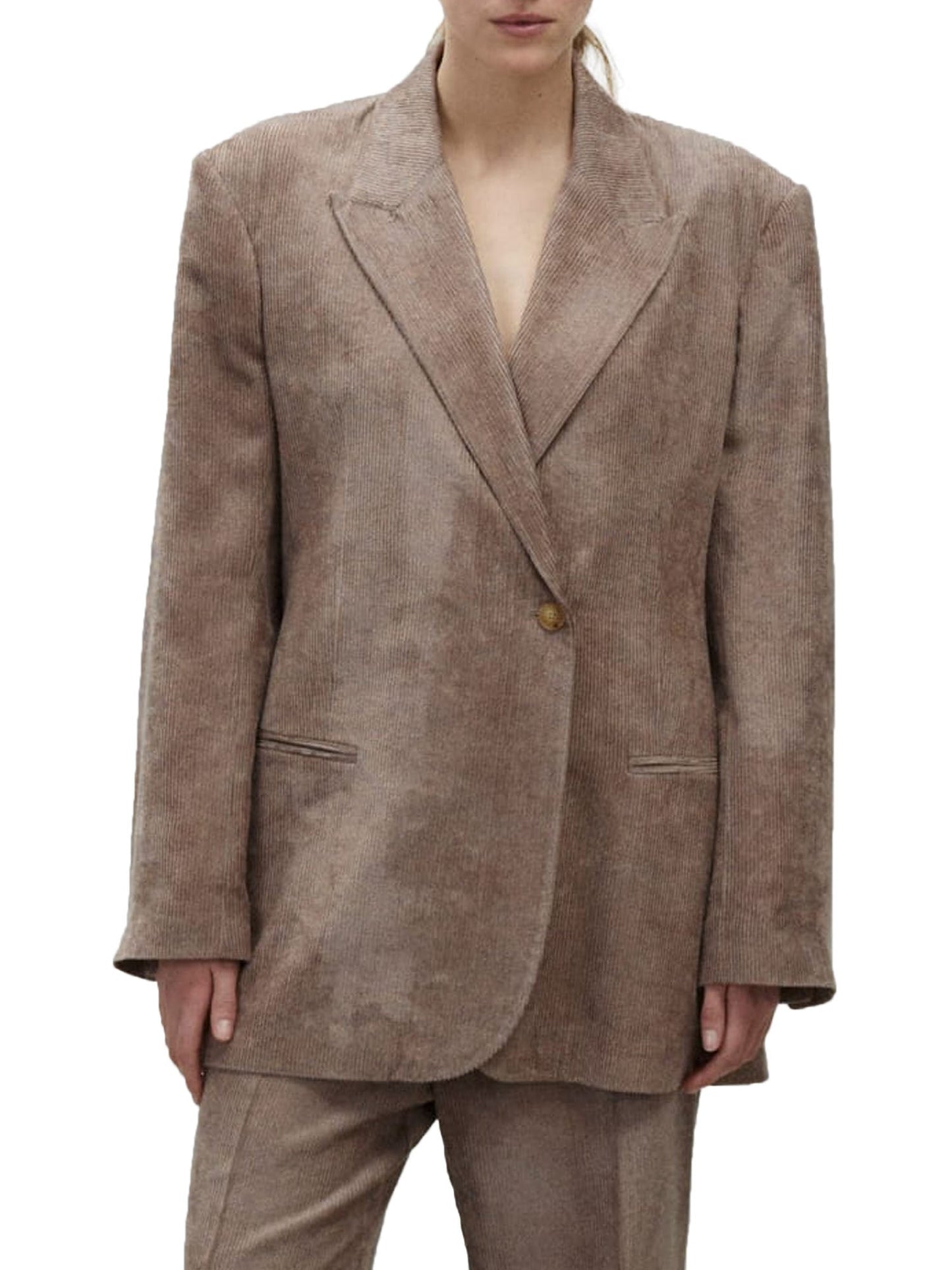 Alysi Blazer Velluto Marrone