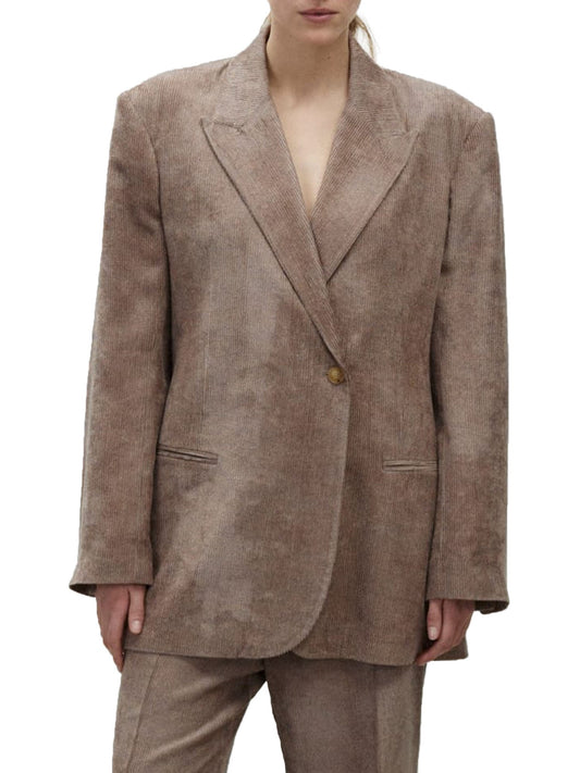 Alysi Blazer Velluto Marrone