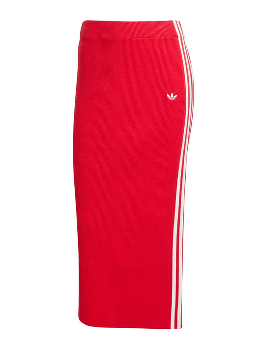 Adidas Gonna adicolor Knit 3-Stripes Rosso