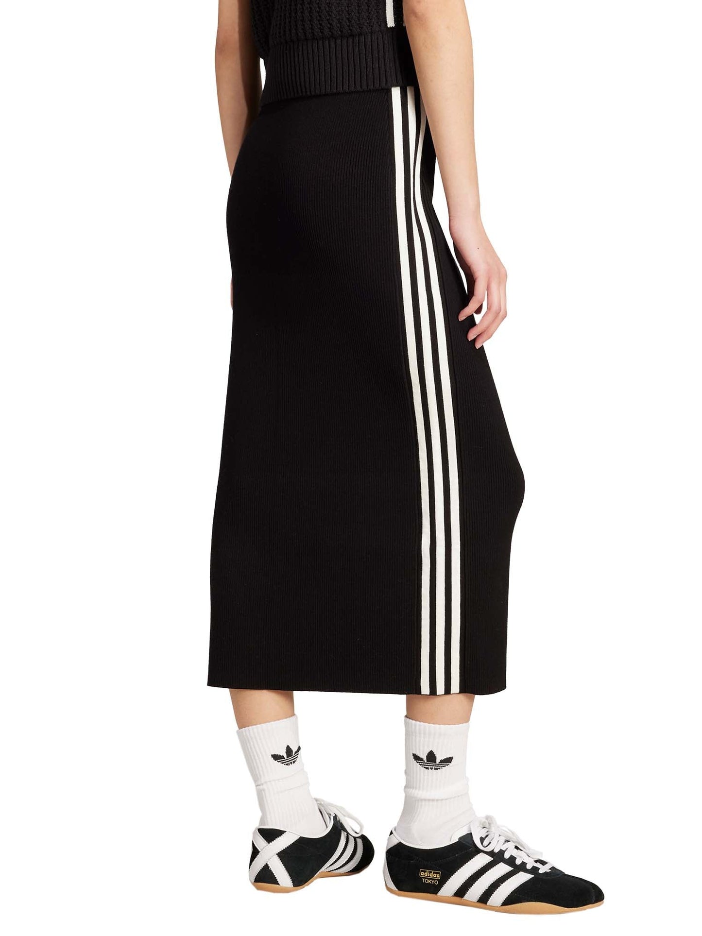 Adidas Gonna adicolor Knit 3-Stripes Nero