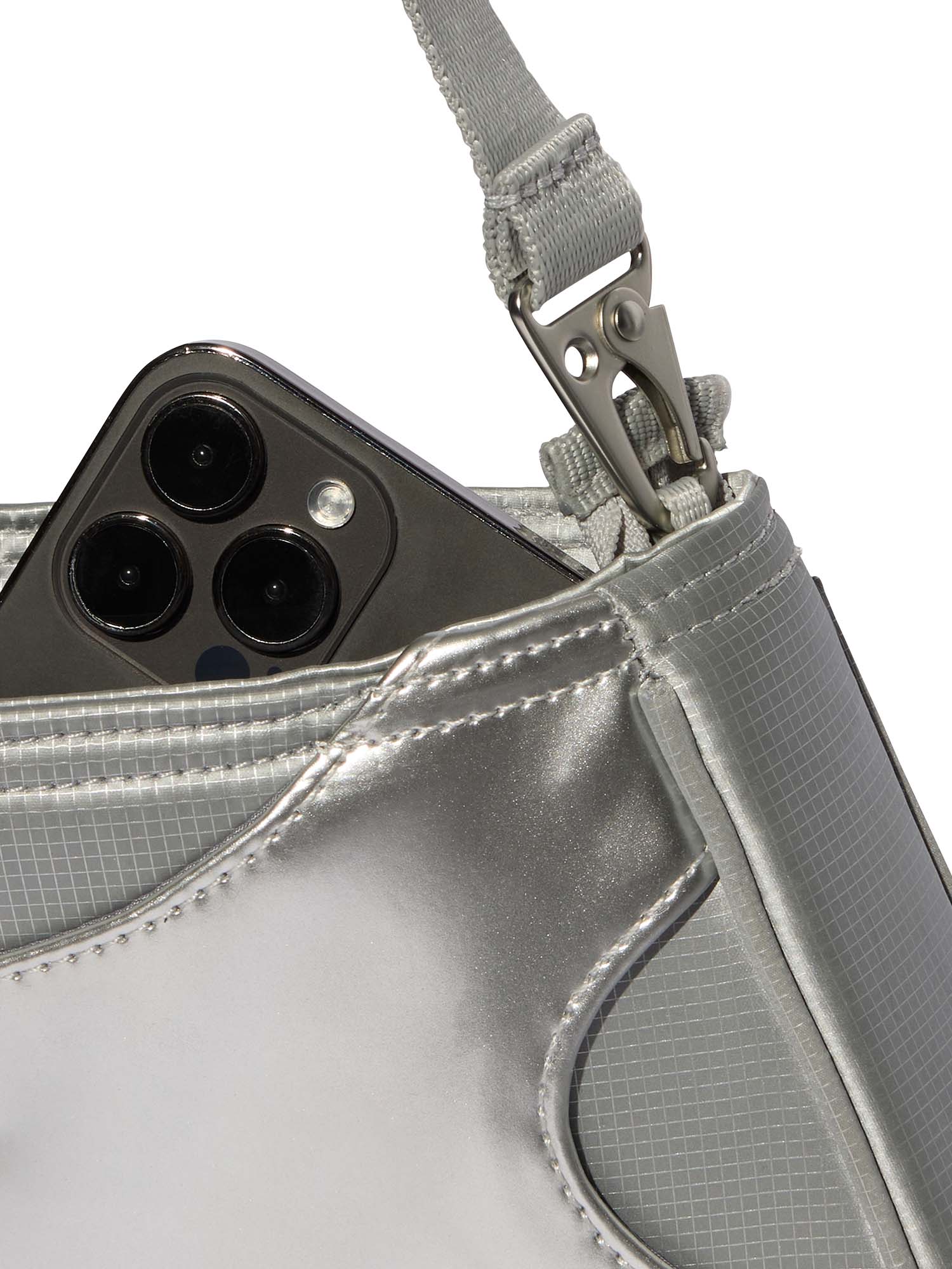 Adidas Borsa a tracolla clutch Argento