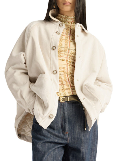 Momonì Yame Cappotto Donna Bianco