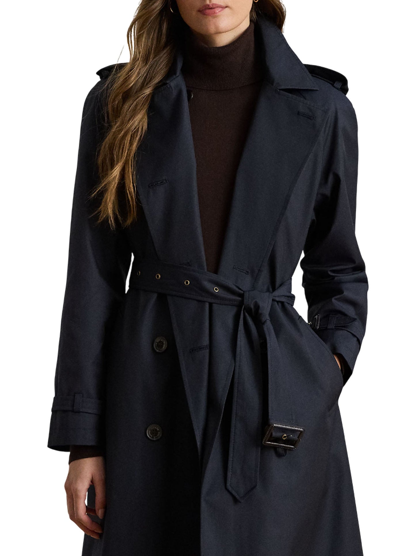 Ralph Lauren Trench Coat Doppiopetto Blu