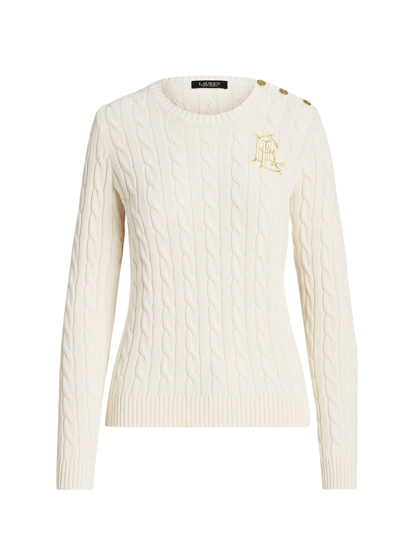 Lauren Ralph Lauren Montiva Long Sleeve Pullover Bianco