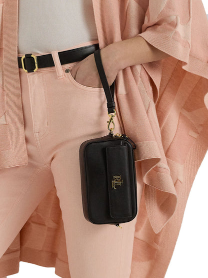 Lauren Ralph Lauren Marcy Wrstlt Pouch Small Nero