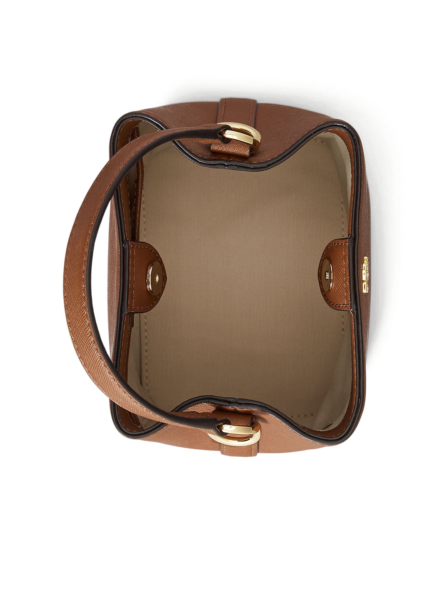 Lauren Ralph Lauren Reese Sm Bkt Bucket Bag Small Beige