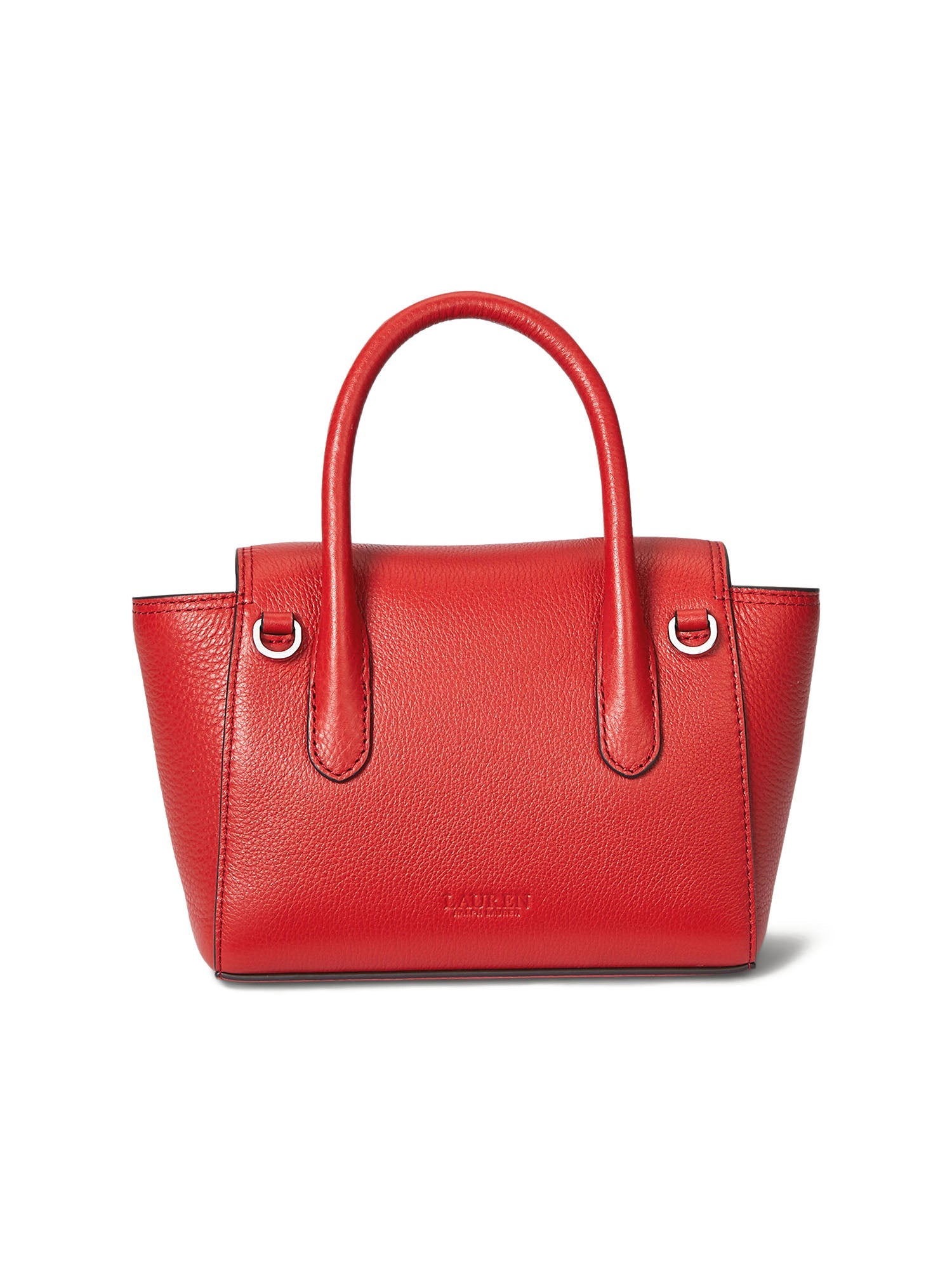 Lauren Ralph Lauren Tnnr Sm Schl Satchel Small Rosso