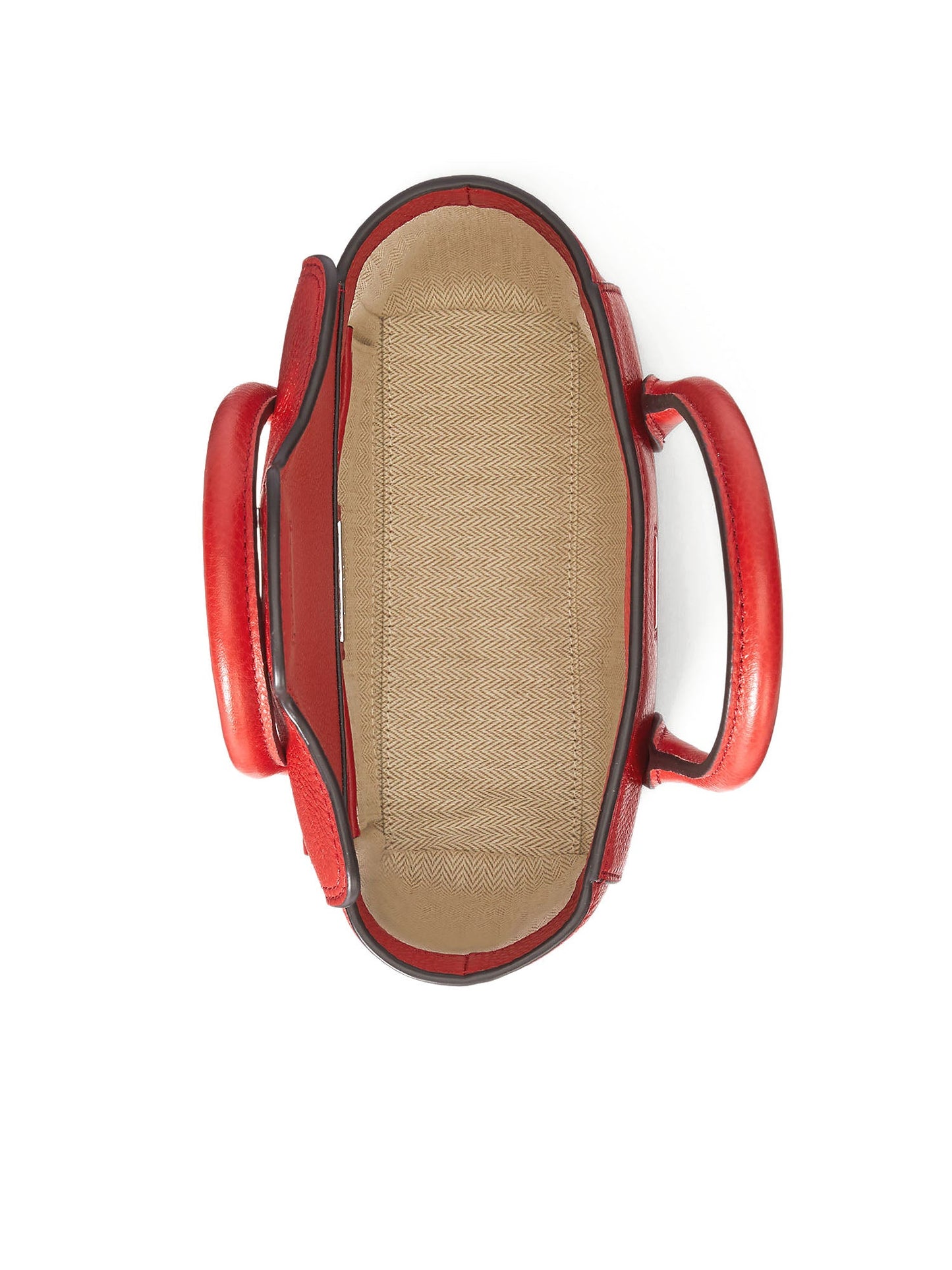 Lauren Ralph Lauren Tnnr Sm Schl Satchel Small Rosso