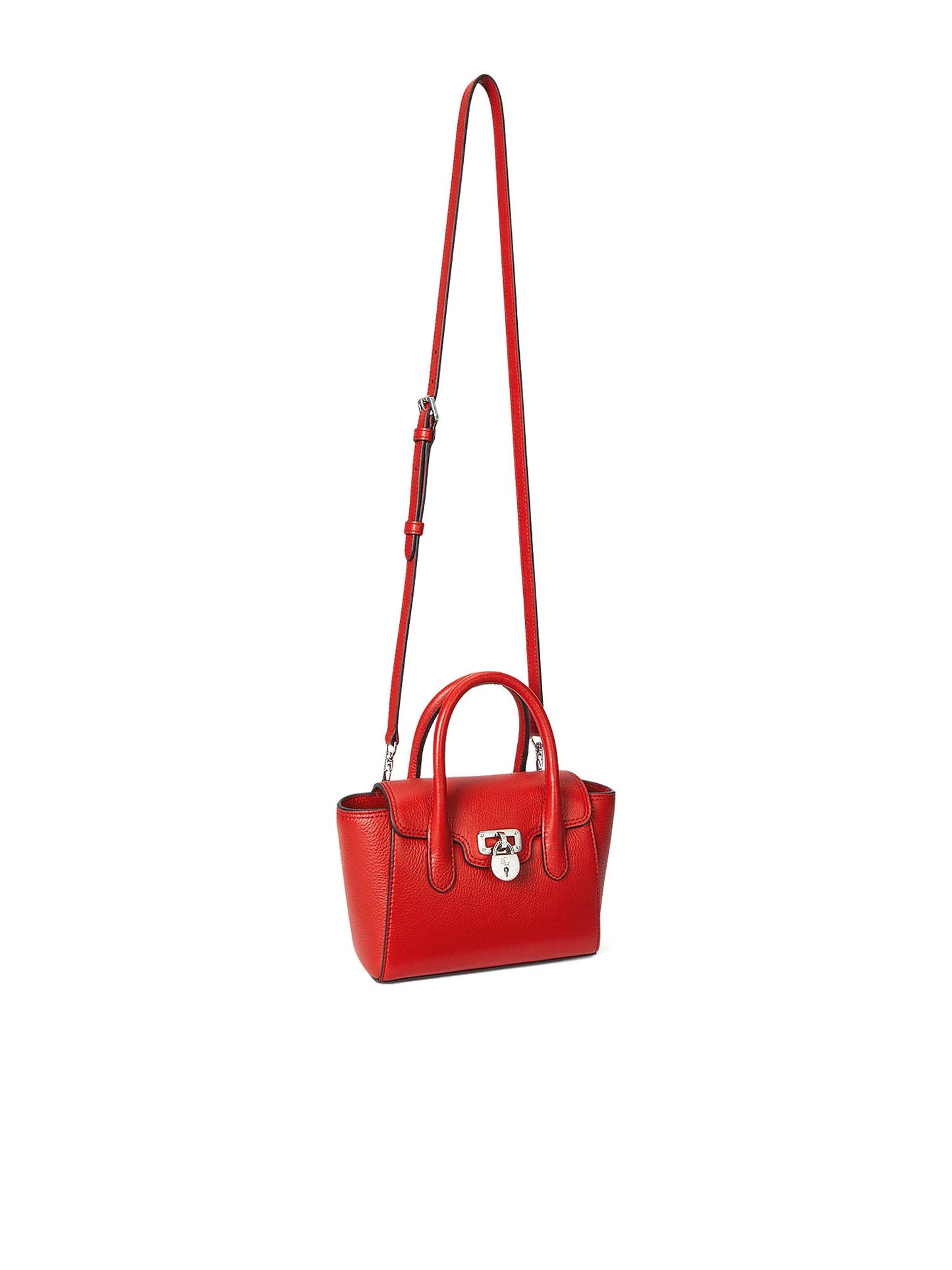 Lauren Ralph Lauren Tnnr Sm Schl Satchel Small Rosso