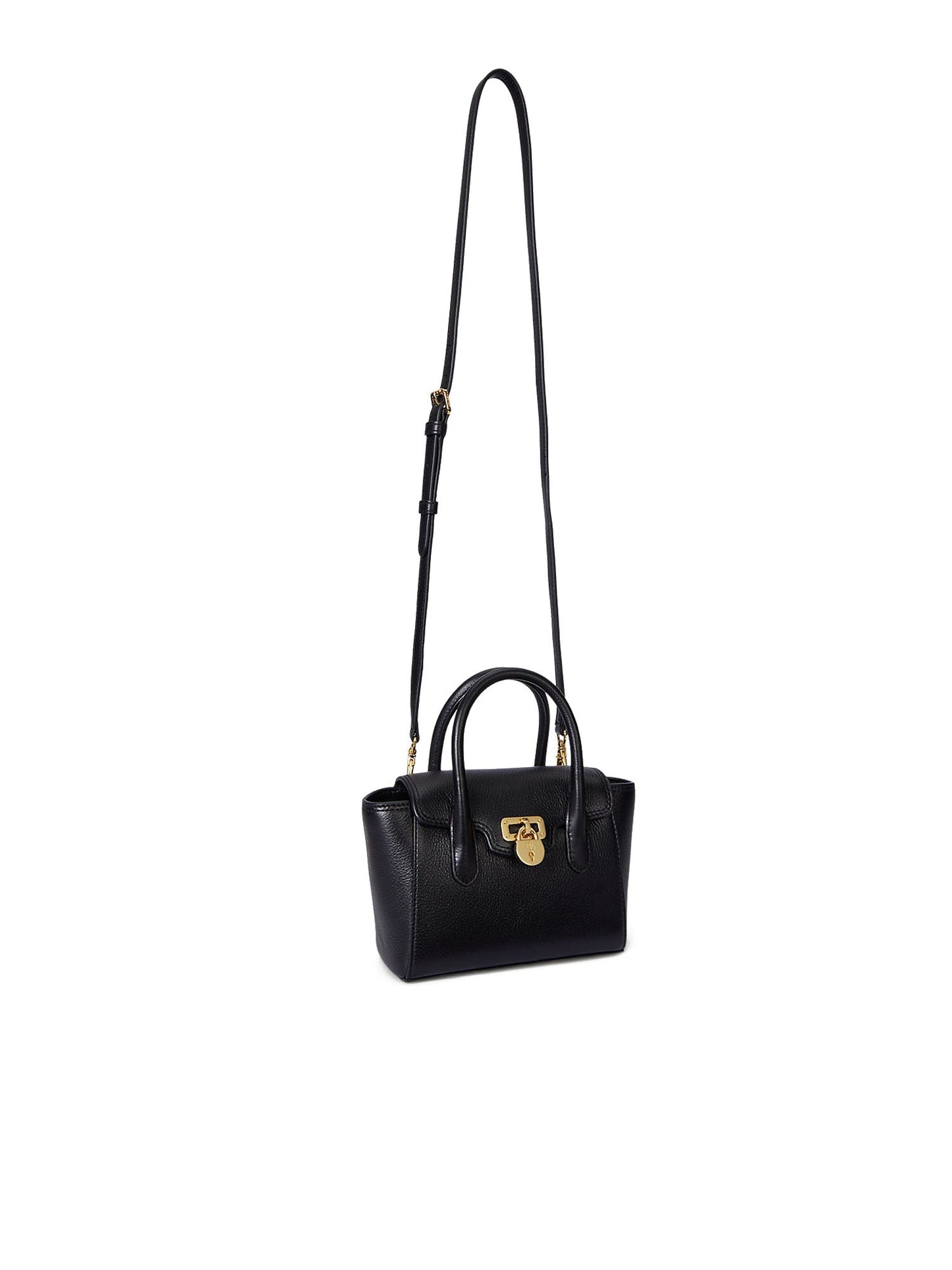 Lauren Ralph Lauren Tnnr Sm Schl Satchel Small Nero