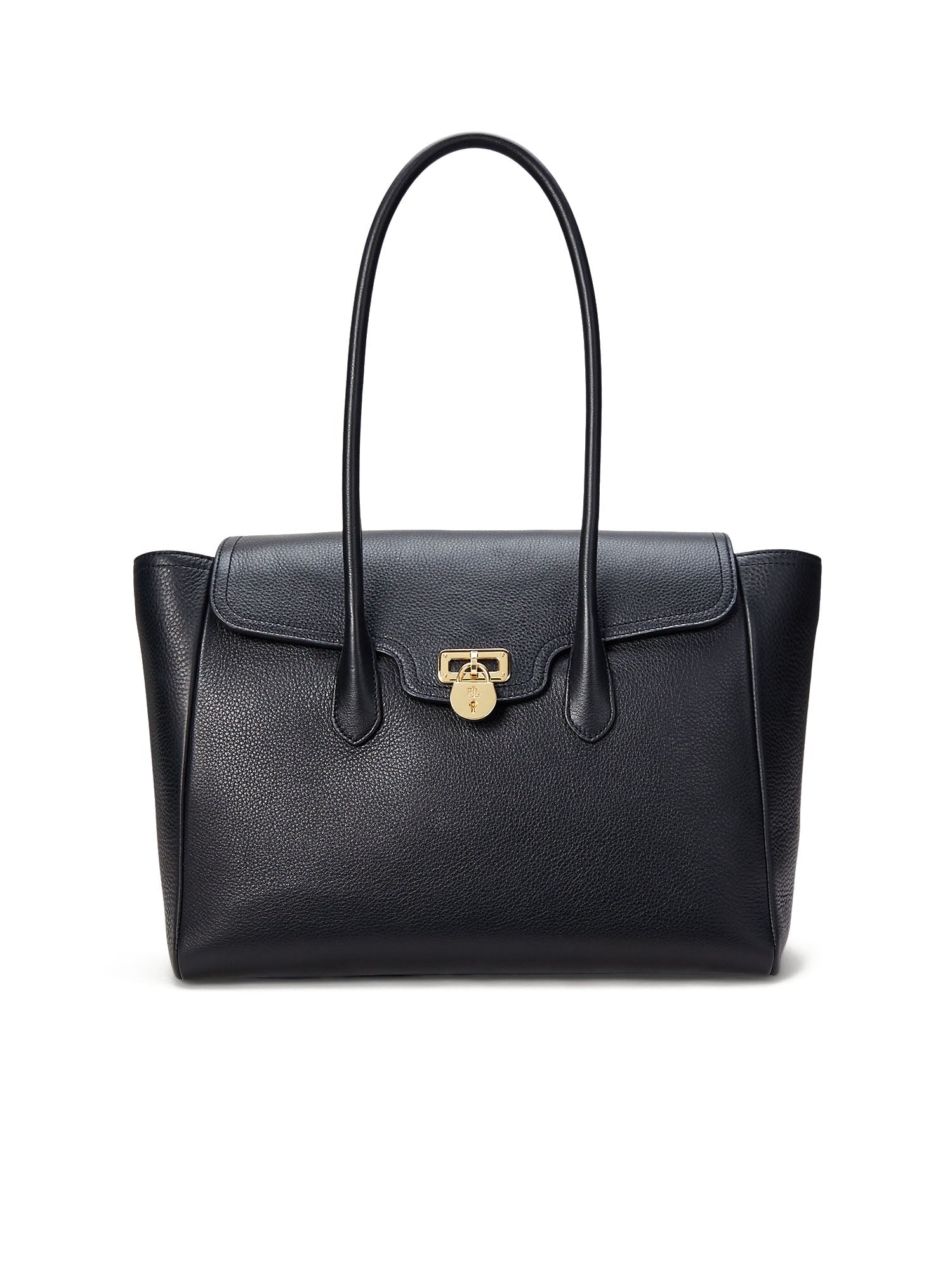 Lauren Ralph Lauren Tnnr Lg Schl Satchel Large Nero