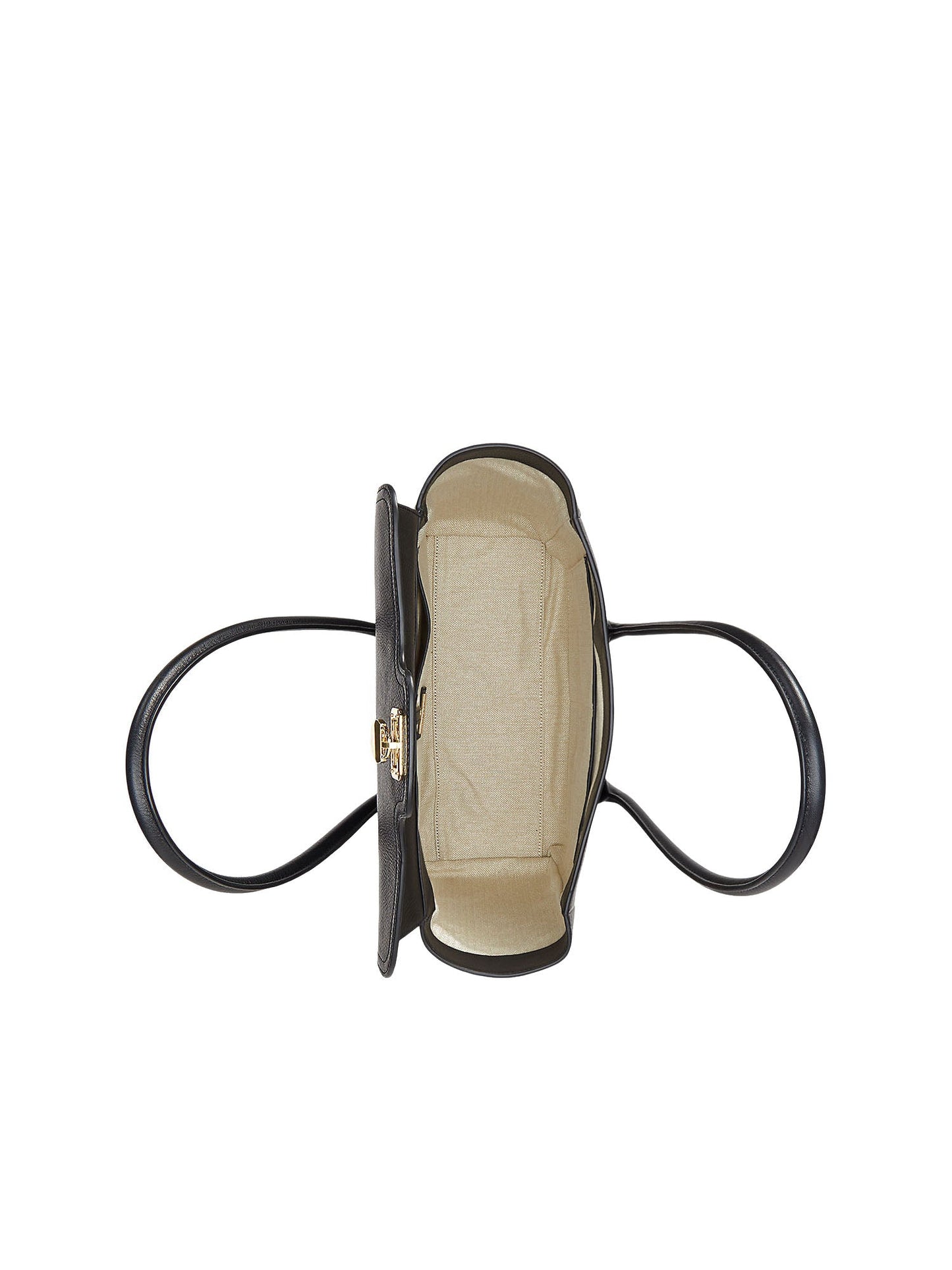 Lauren Ralph Lauren Tnnr Lg Schl Satchel Large Nero