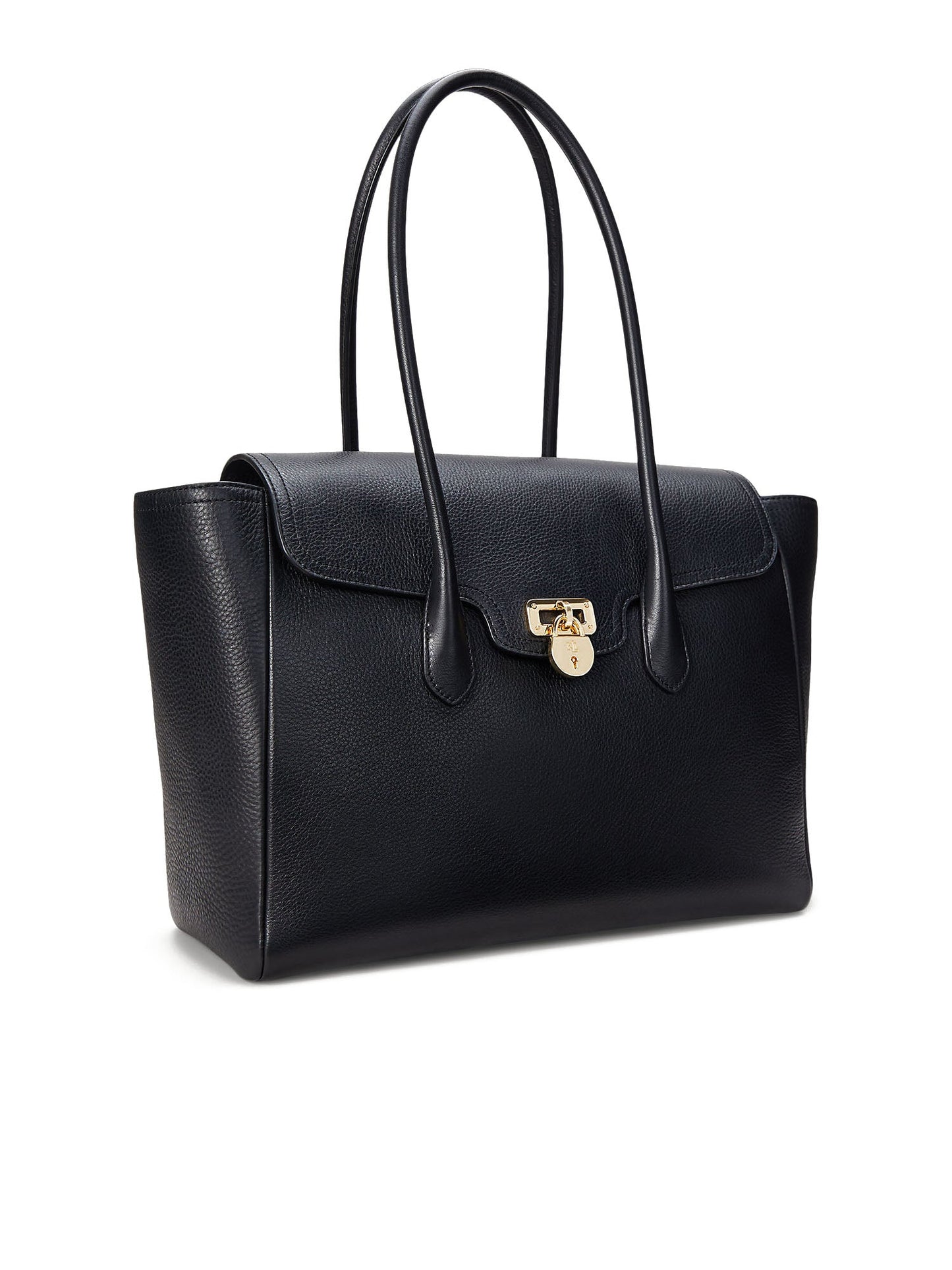 Lauren Ralph Lauren Tnnr Lg Schl Satchel Large Nero
