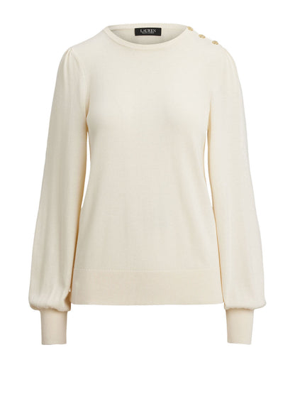 Lauren Ralph Lauren Dontrey Long Sleeve Donna Bianco